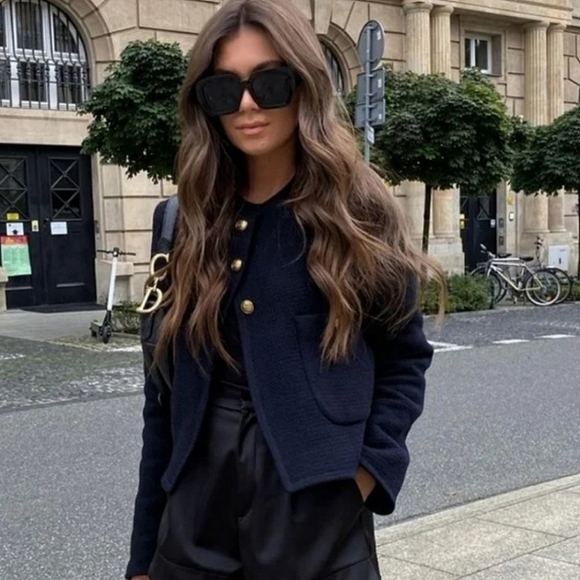 Zara Jackets & Blazers - NWT Zara Cropped Wool Jacket